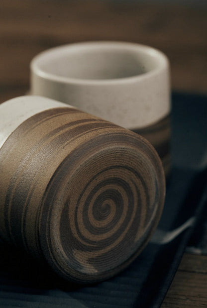 Vintage Asian Style Ceramic Coffee Mug