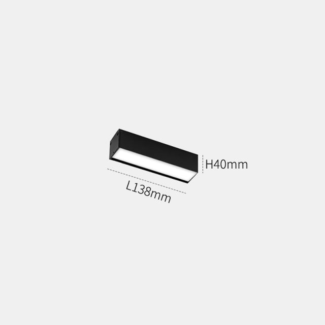 Slim Black LED Magnetic Strip Lighting System