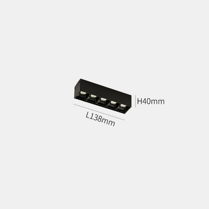 Slim Black LED Magnetic Strip Lighting System