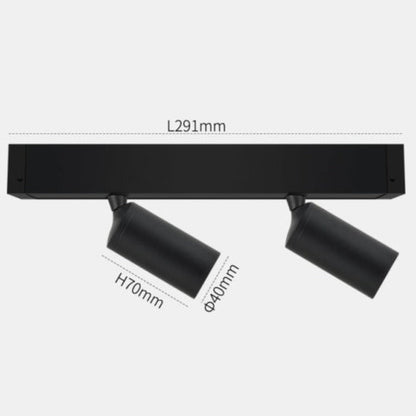 Slim Black LED Magnetic Strip Lighting System