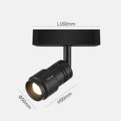 Slim Black LED Magnetic Strip Lighting System