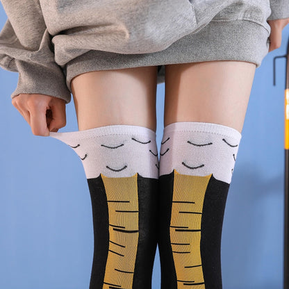 Funny Chicken Print Ankle Socks