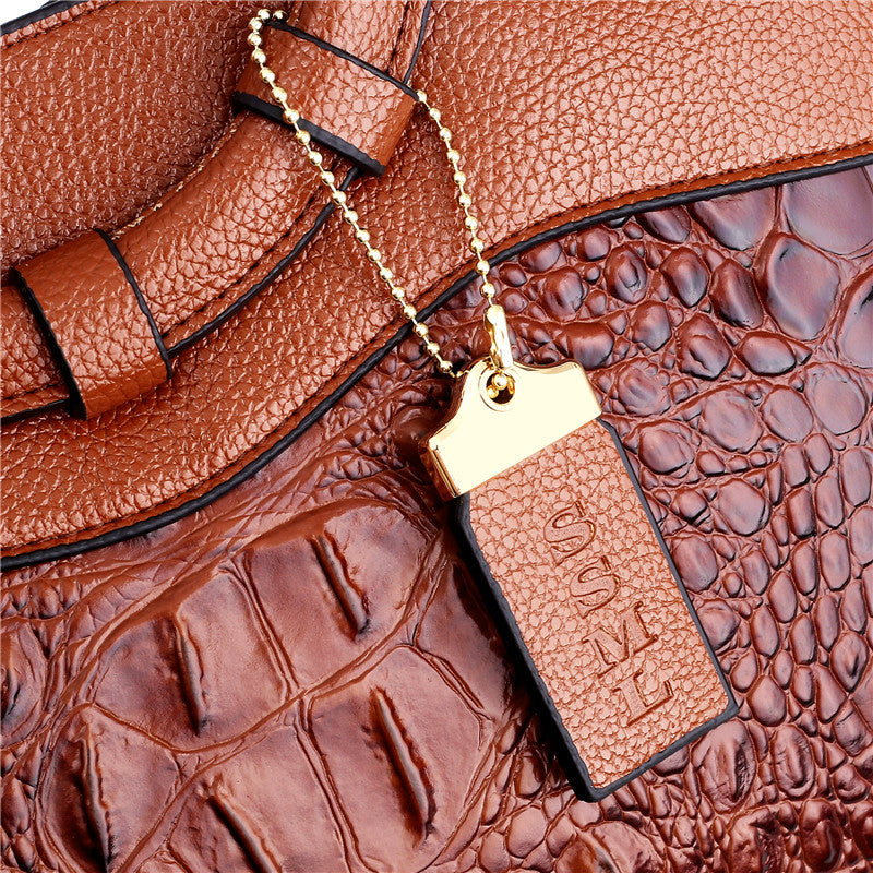 Genuine Leather Tote Handbag