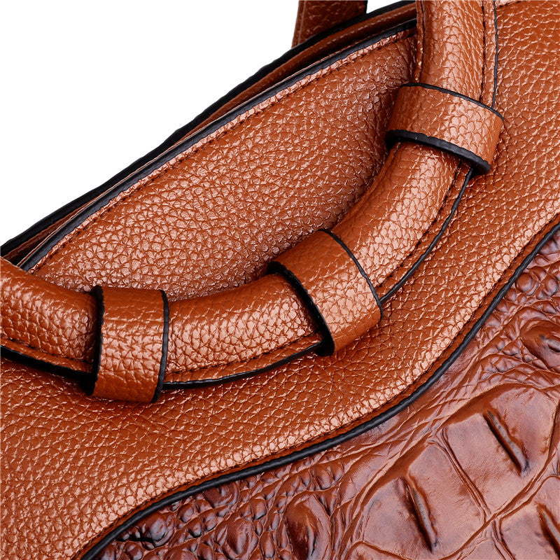 Genuine Leather Tote Handbag
