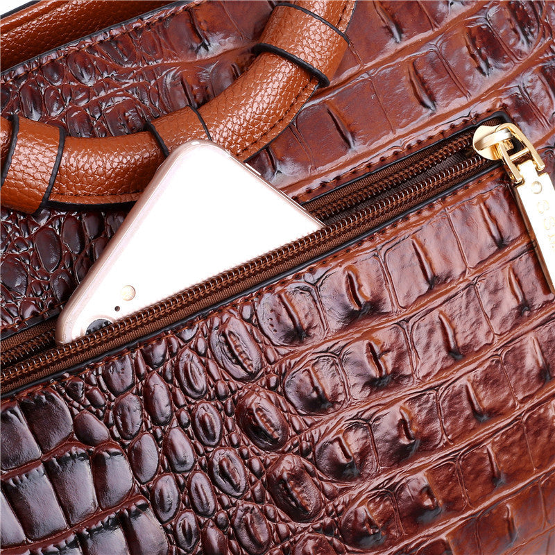 Genuine Leather Tote Handbag