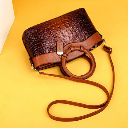 Genuine Leather Tote Handbag