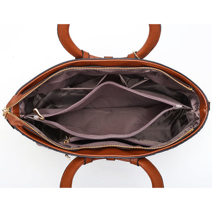 Genuine Leather Tote Handbag