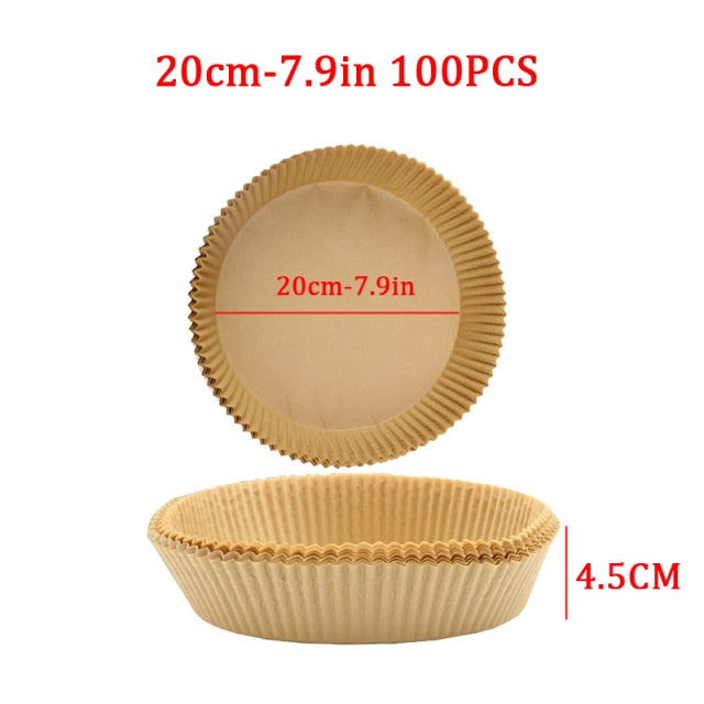 Non Stick Air Fryer Paper Tray Liners