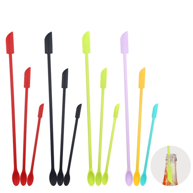 Flexible Long Handled Bottle Cleaning Spoon Set