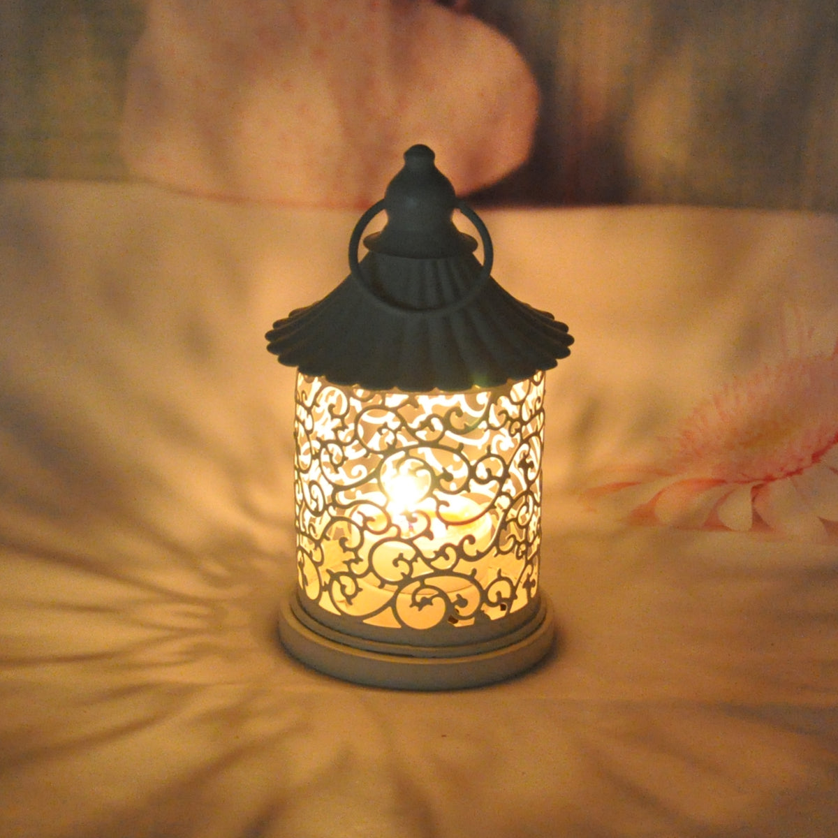 Exotic Metal Lantern Candle Holder - Cofik