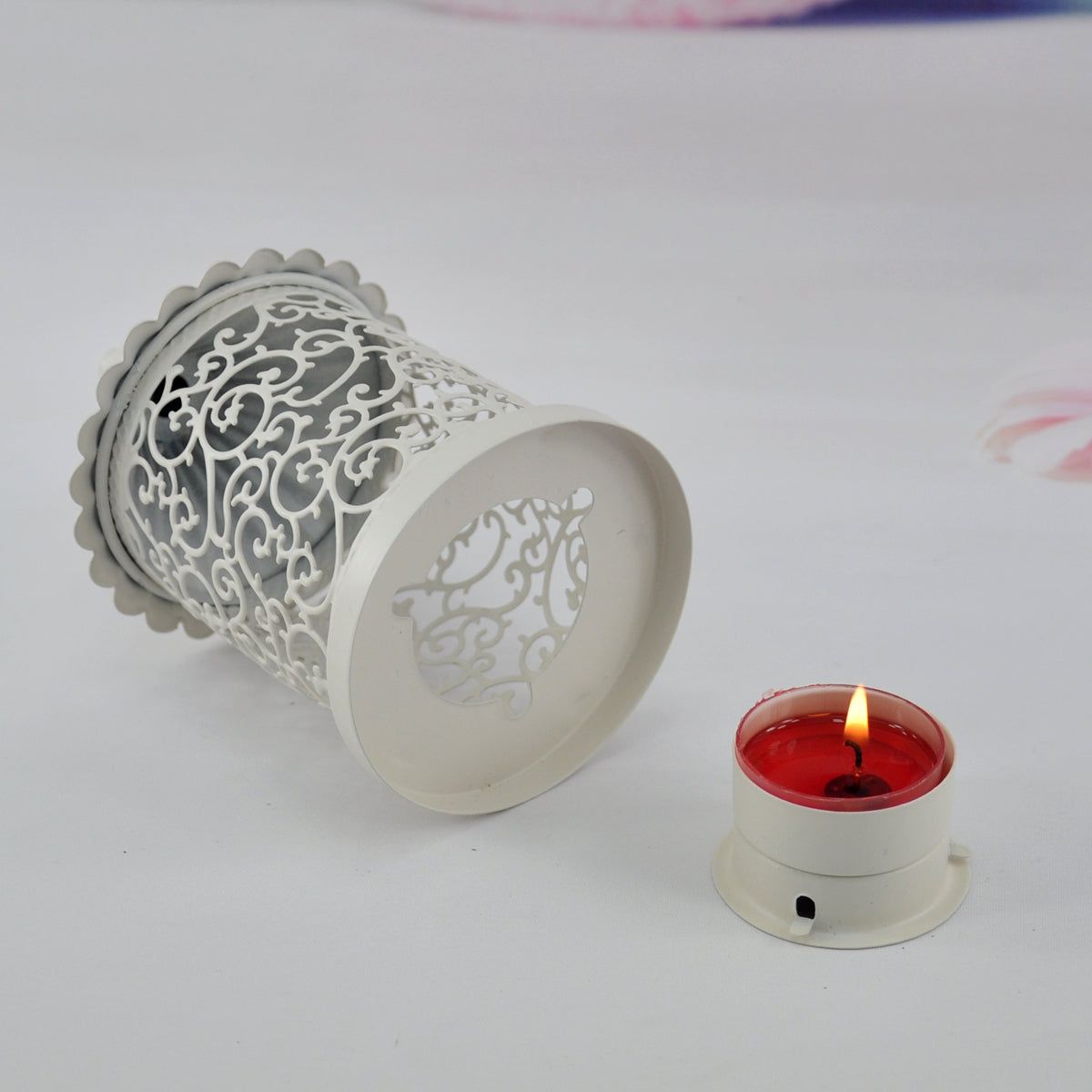 Exotic Metal Lantern Candle Holder