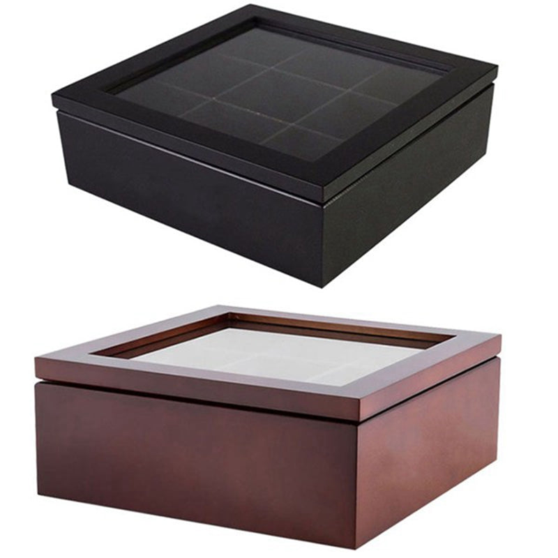 Big Wooden Tea Organizer Chest