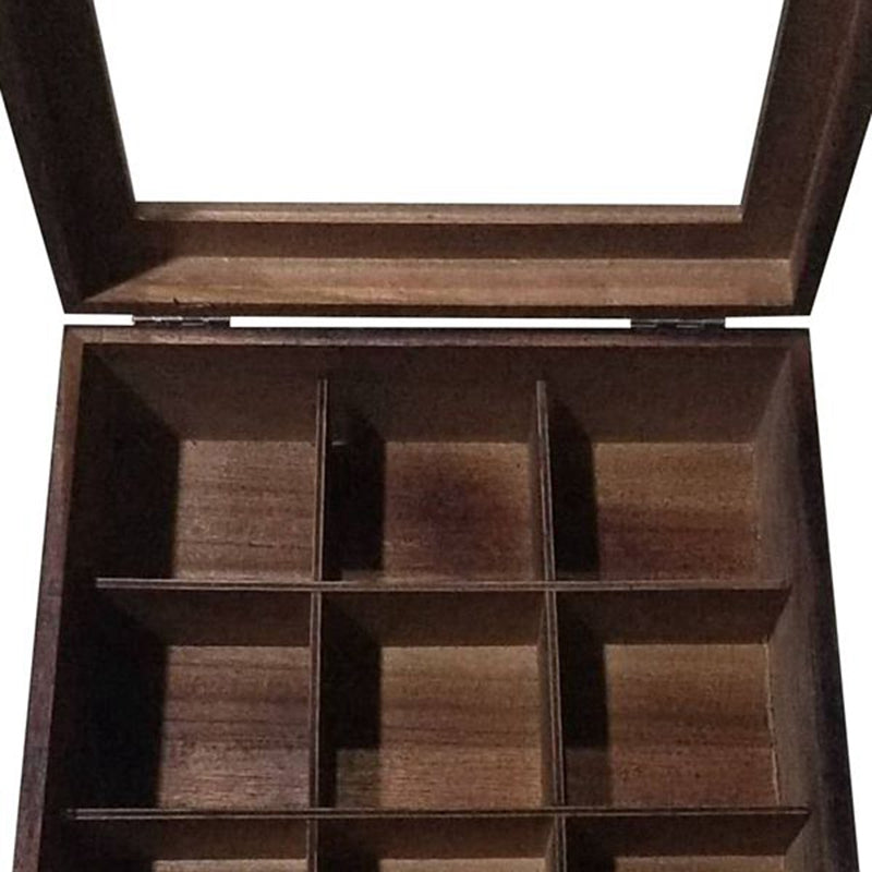 Big Wooden Tea Organizer Box