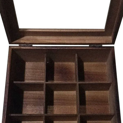 Big Wooden Tea Organizer Box
