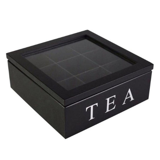 Big Wooden Tea Organizer Chest - Cofik