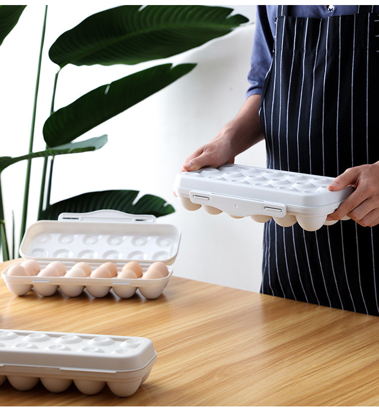 Compact Plastic Egg Holder Storage