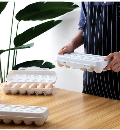 Compact Plastic Egg Holder Storage
