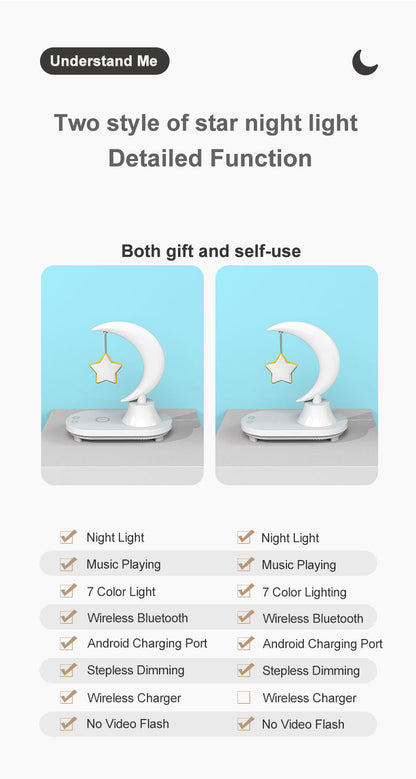 Compact LED Wireless Night Table Lamp