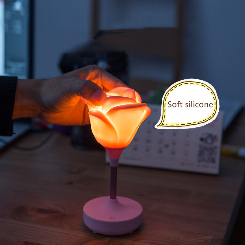 Pretty Floral Soft Glow Table Lamp