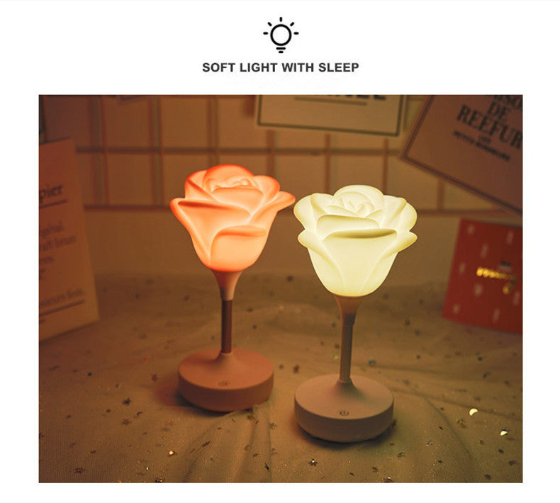 Pretty Floral Soft Glow Table Lamp