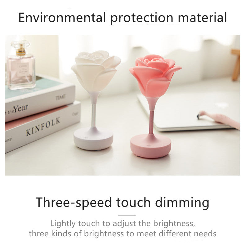 Pretty Floral Soft Glow Table Lamp