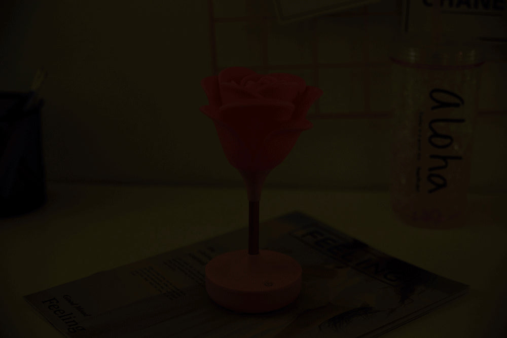 Pretty Floral Soft Glow Table Lamp