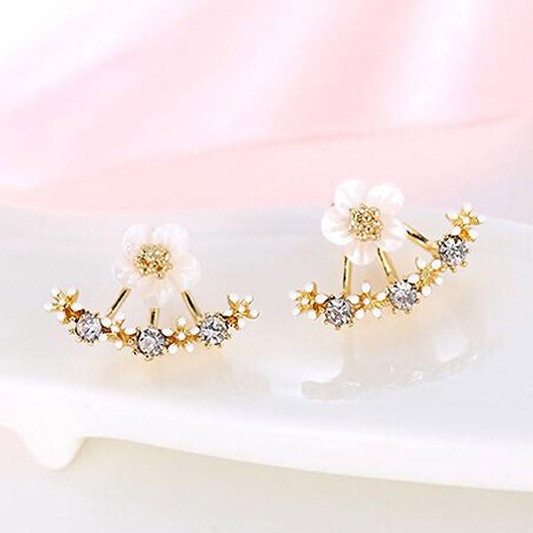 Delicate Floral Drop Earrings