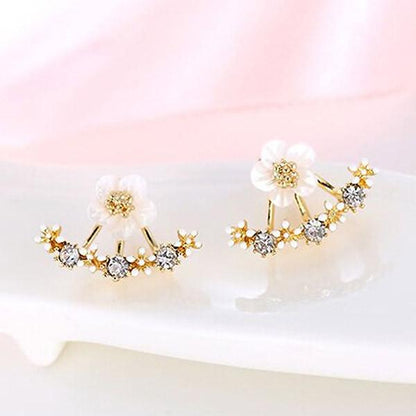 Delicate Floral Drop Earrings