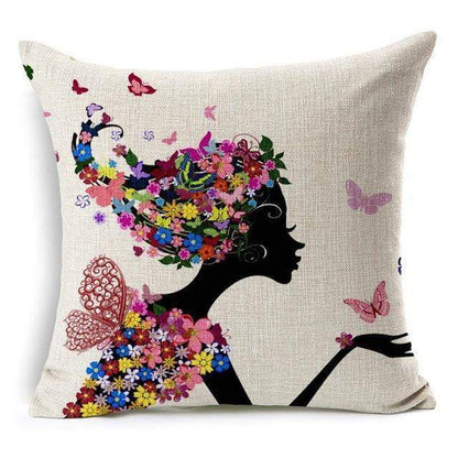 Colorful Bird Tree Life Home Decor Pillow Cover