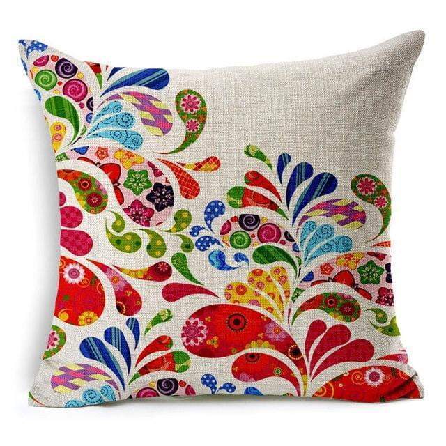 Colorful Bird Tree Life Home Decor Pillow Cover