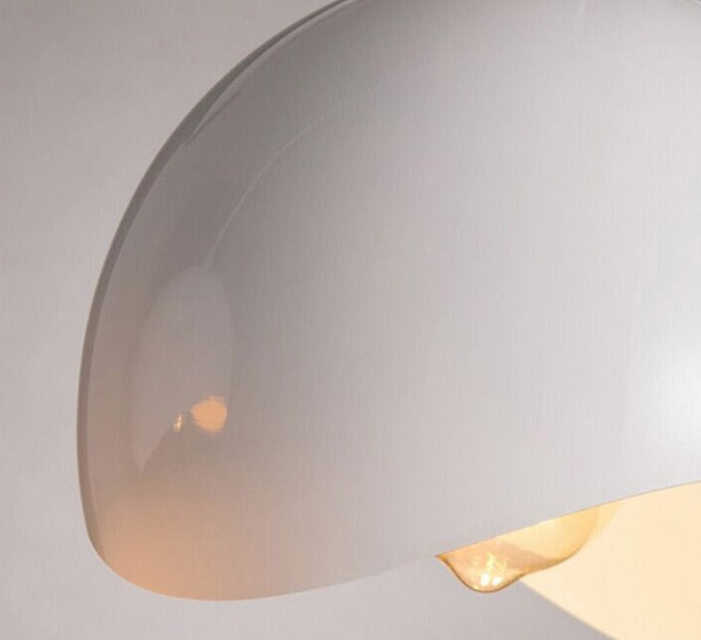Sleek Metal White Pendant Light