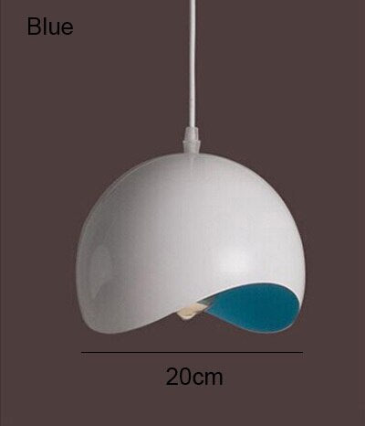Sleek Metal White Pendant Light
