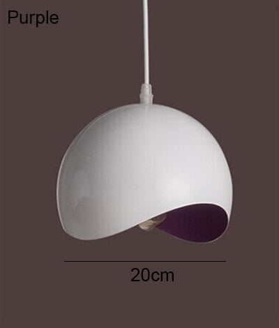 Sleek Metal White Pendant Light