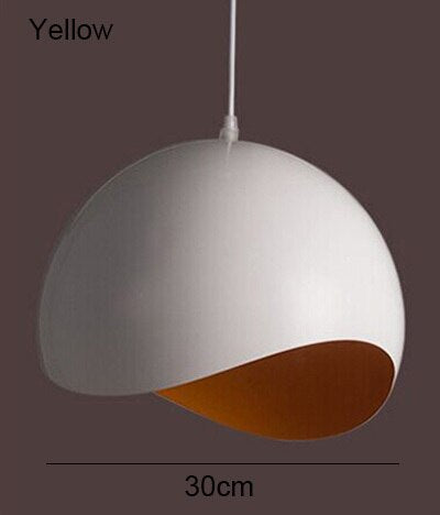 Sleek Metal White Pendant Light