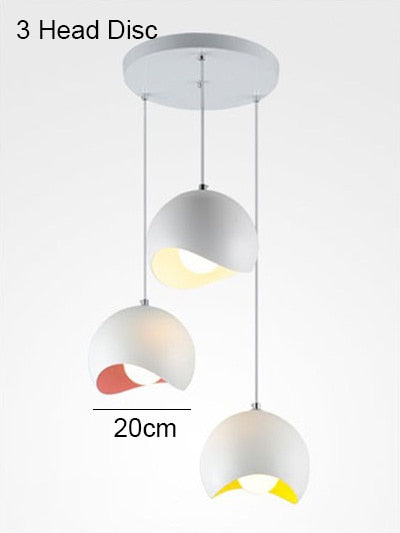 Sleek Metal White Pendant Light