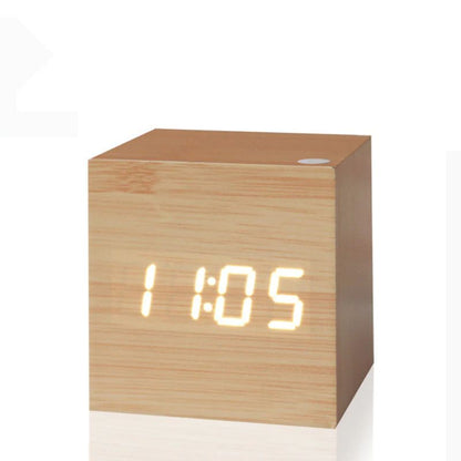 Stylish Wood LED Desk Clock Noxord