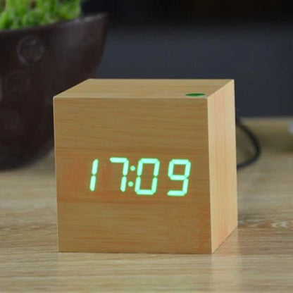 Stylish Wood LED Desk Clock Noxord