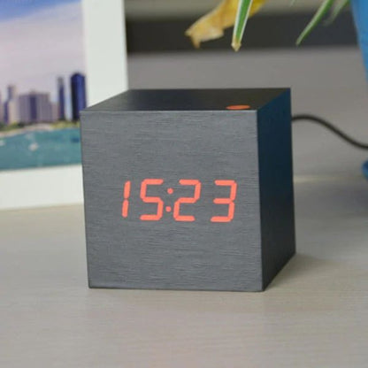 Stylish Wood LED Desk Clock Noxord