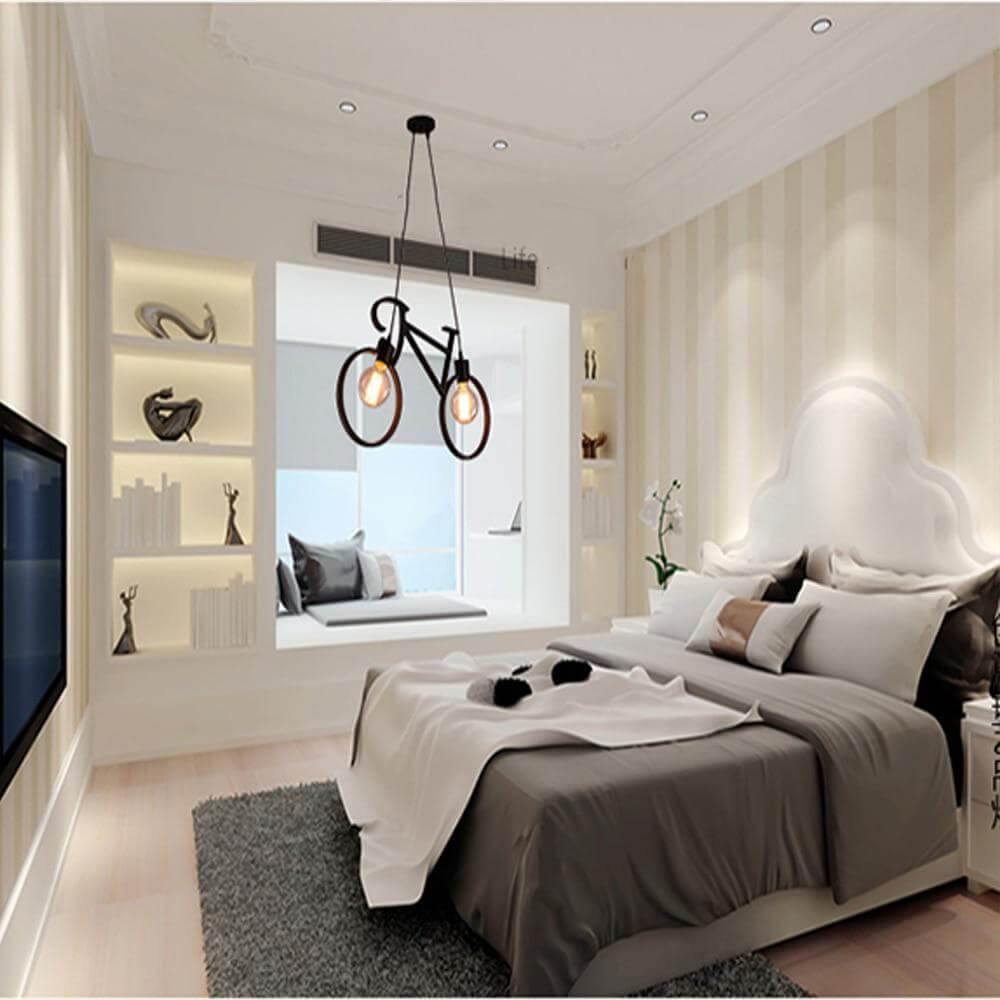 Stylish Bike Wheel Pendant Chandelier Light
