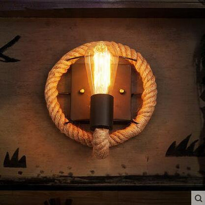 Rustic Metal Table Lamp Vintage Style