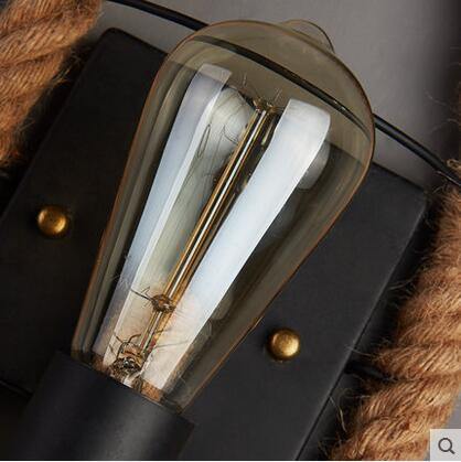 Rustic Metal Table Lamp Vintage Style