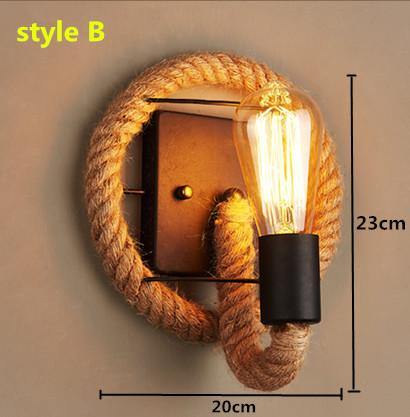 Rustic Metal Table Lamp Vintage Style
