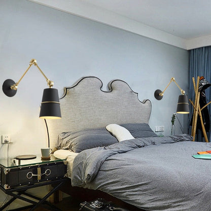 Industrial Metal Swing Arm Wall Light