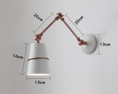 Industrial Metal Swing Arm Wall Light - Cofik