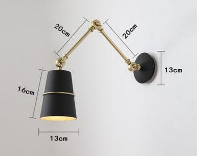 Industrial Metal Swing Arm Wall Light