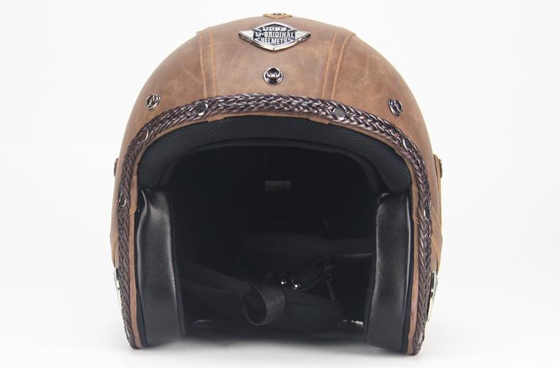 Classic Open Face Bike Helmet With Goggles