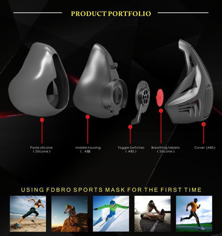High Altitude Breathing Fitness Mask For Workout Training