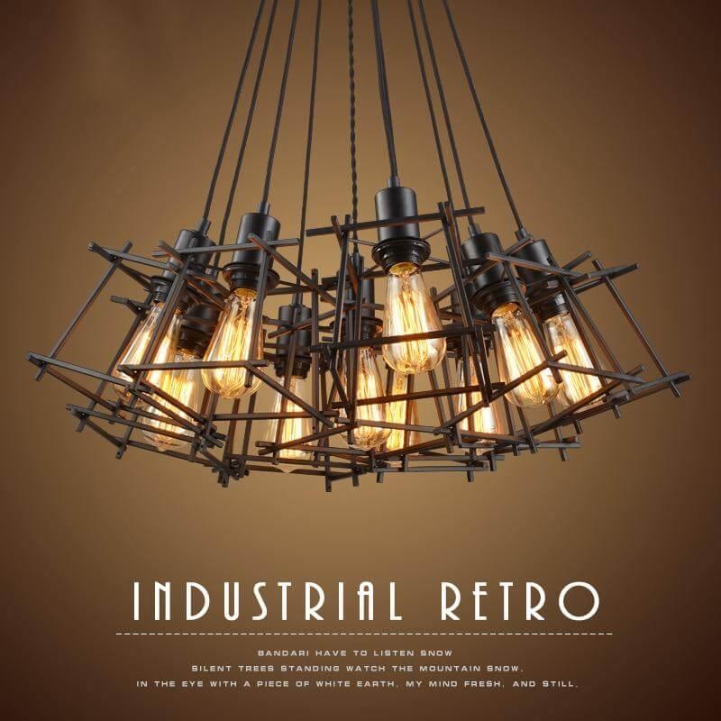 Vintage Style Metal Pendant Light Fixture