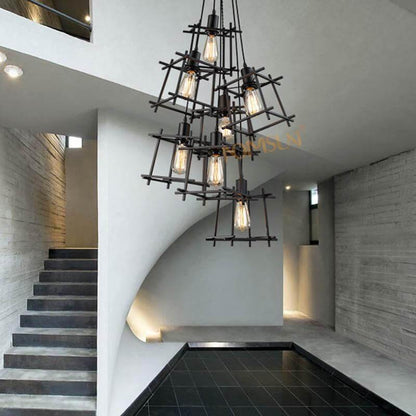 Vintage Style Metal Pendant Light Fixture