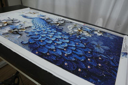 Vibrant Peacock Gem Art Painting Kit